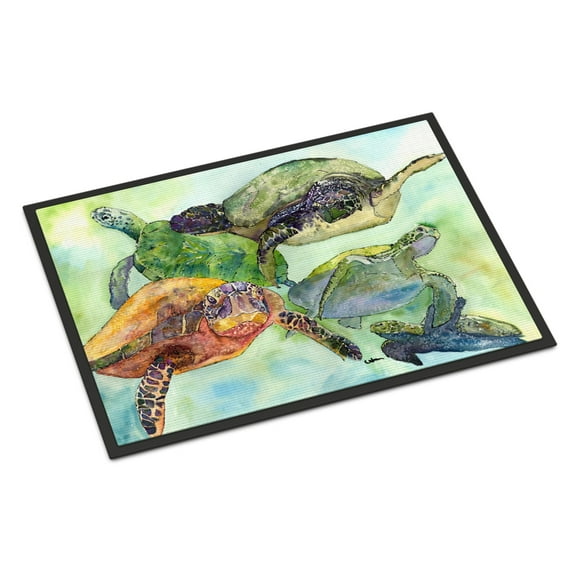 Loggerhead Turtle Family Door Mat