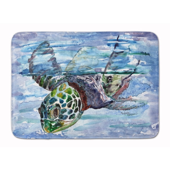 Loggerhead Turtle in a Dive Machine Washable Memory Foam Mat