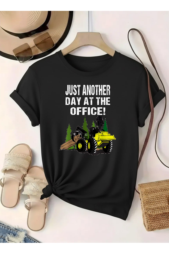 Logging Driver Funny Diesel Worker Forestry Humor Graphic Unisex T-Shirt V14740 up to Size 5XL