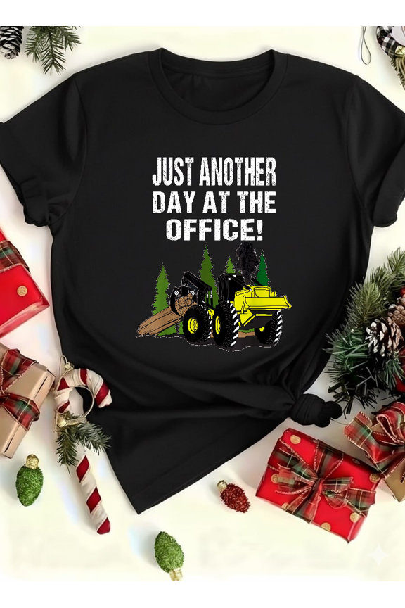 Logging Skidder Driver Funny Diesel Forestry Worker Humor Unisex T-shirt V14740, up to size 5XL