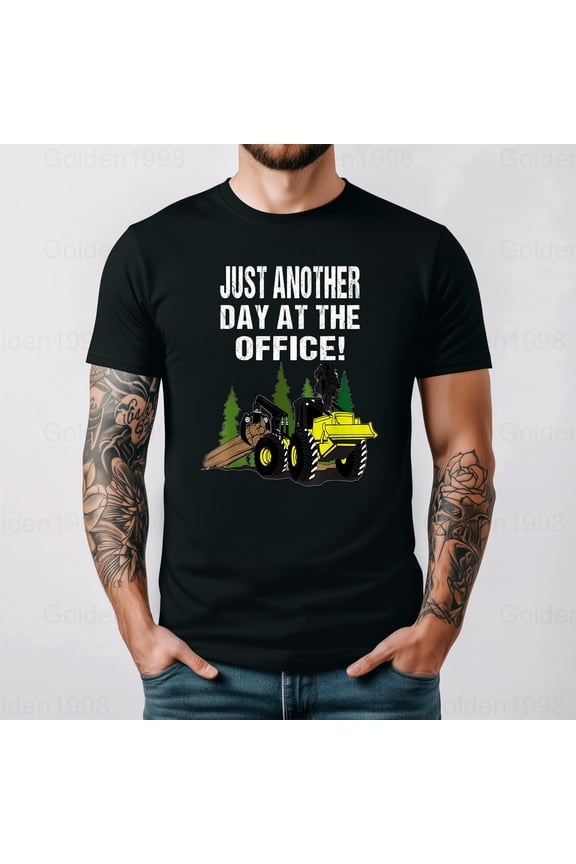 Logging Skidder Driver Funny Diesel Worker Forestry Humor Graphic Tee,for men & women up to 5XL