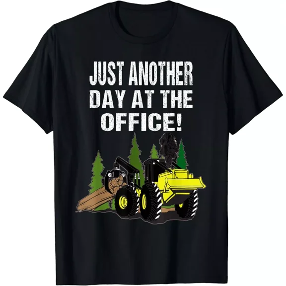 Logging Skidder Driver Funny Diesel Worker Forestry Humor Unisex T-Shirt up to 5XL