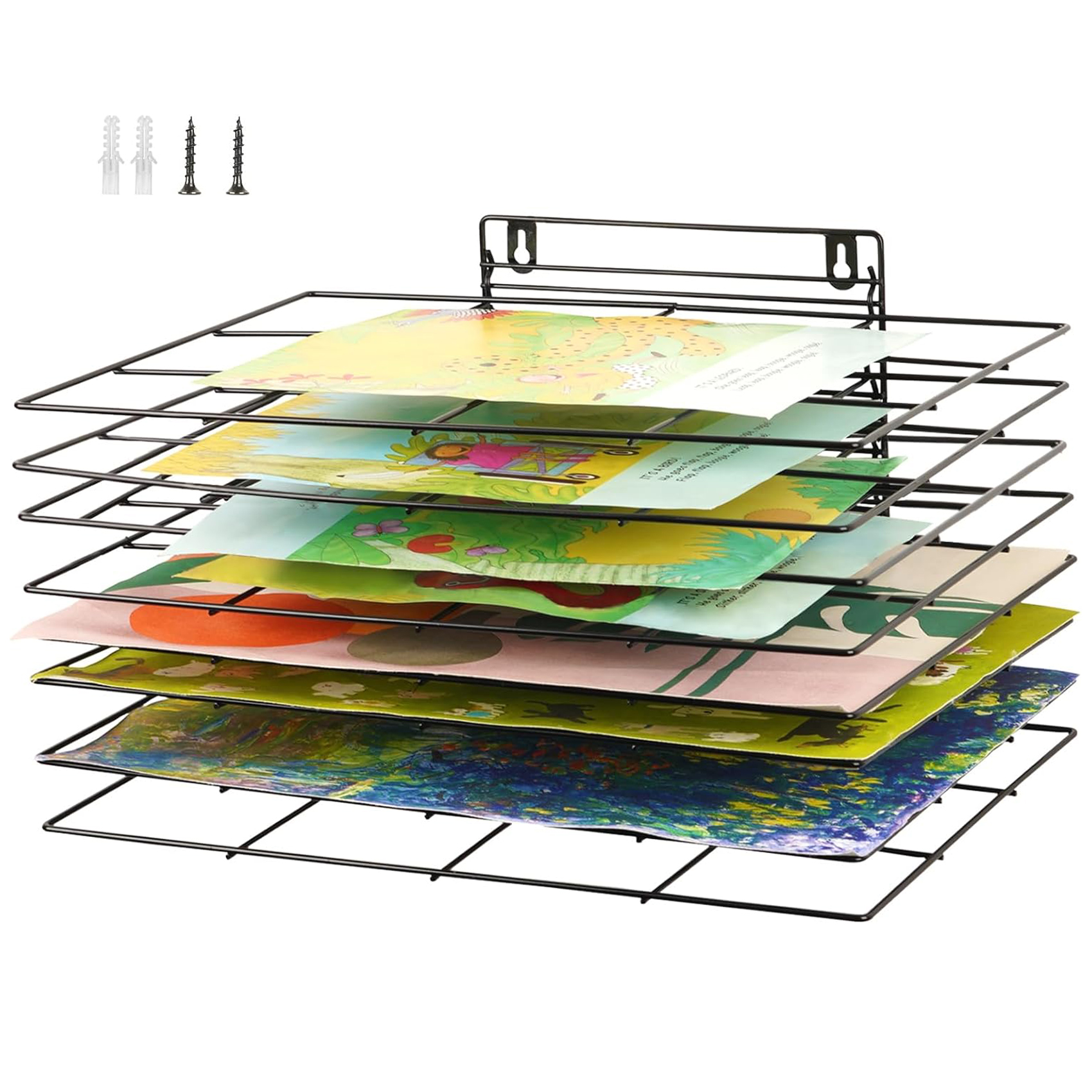 BAZIC Foam Board Display Rack 10-Slots, Art Drying Racks 56