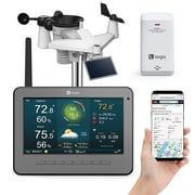 Logia 7-in-1 Wireless Self-Charging Weather Station with Wi-Fi, Solar Cell & 7  LCD HD Display