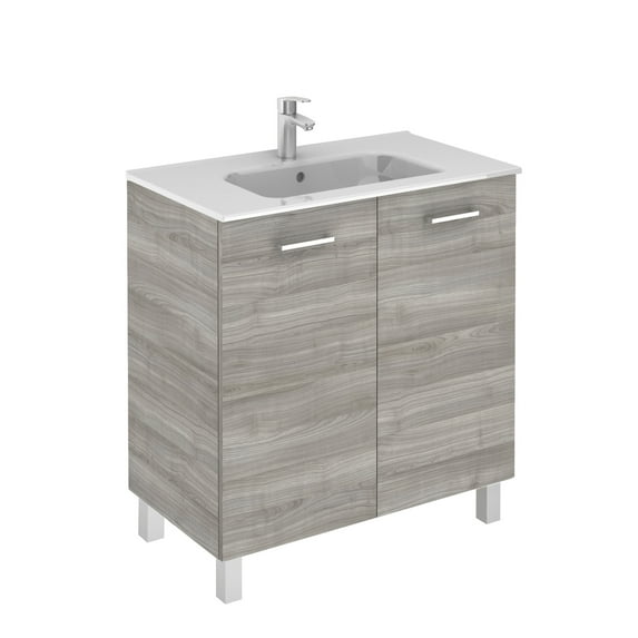 Ws Bath Collections Logic 80 Set Logic Vanities 31-1/2" Free Standing Single Basin Vanity