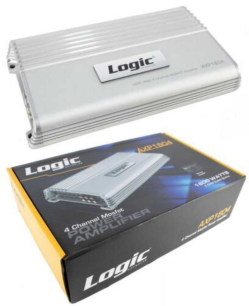 Logic AXP1604 Amplifier 4 Channel 1600 Watts - Walmart.com