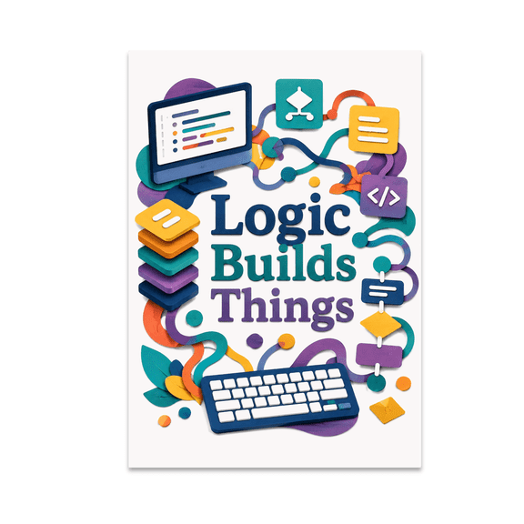 Logic Builds Things Wall Art - Computer Science Class Enthusiast - 13x19 Poster Print
