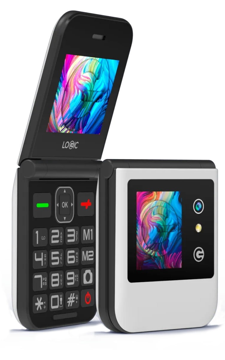 How Draw Flash Logic Flip Phone 4G LTE Volte GSM (Compatible with Tmobile Mint Tello ...