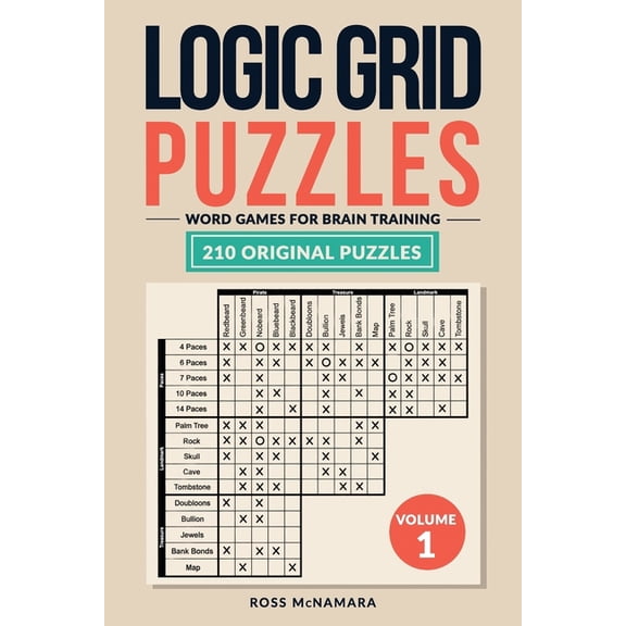 Logic Grid Puzzles: Word Games for Brain Training, (Paperback)