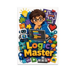 Logic Master Decorative Wall Art - Kids Room Decor - 13x19 Poster Print