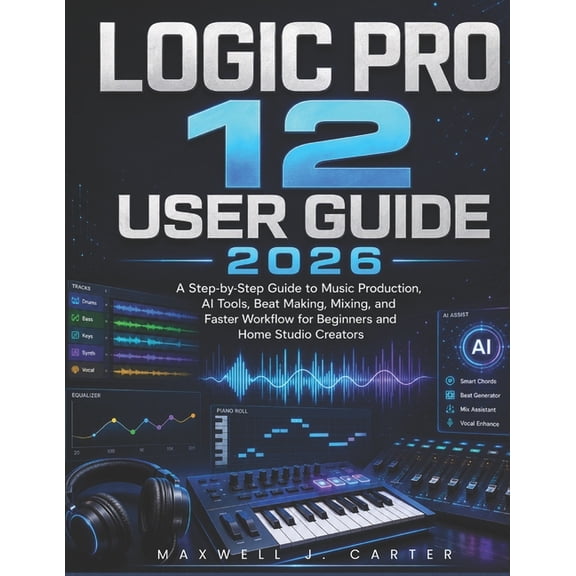 Logic Pro 12 User Guide 2026: A Step-by-Step Guide to Music Production, AI Tools, Beat Making, Mixing, and Faster Workfl, (Paperback)