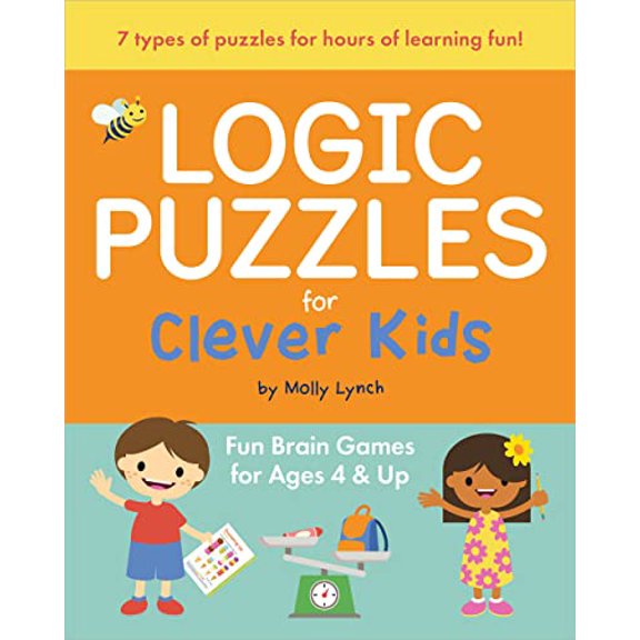 Pre-Owned Logic Puzzles for Clever Kids: Fun Brain Games for Ages 4 & Up (Paperback) 1646110137 9781646110131