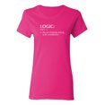 thumbnail image 1 of Logic The Art Of Being Wrong With Confidence Sarcastic Novelty Gift Idea Adult Humor Funny Women's Casual Tees, 1 of 3