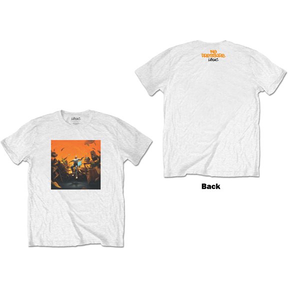 Logic Unisex T-Shirt No Pressure (Back Print) (Small)