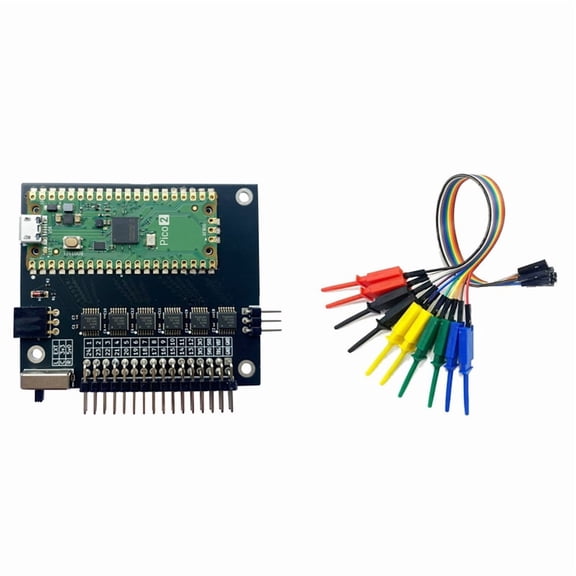 LogicAnalyzer V6.0 400MHz 24 Channel Logic Analyzer with Test Hook Clip Software is Available for , OSX and Linux
