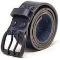 thumbnail image 1 of Logical Leather Men's Work Belt - Heavy Duty Genuine Full Grain Leather Double Prong Belts - Blue 30, 1 of 8