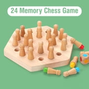 Logical Thinking Puzzle Match Chess Set | Wooden Plastic Brain Teaser Game | Hand-Eye Coordination Training | Observation Skill Builder | Compact Portable Design | Gift Idea