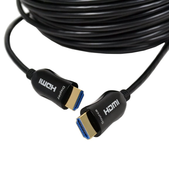 Logico 60ft FIBER OPTIC HDMI CABLE – HDMI 2.0 a/b Compliant, HDCP 2.2 Super High-Speed, Ultra HD HDMI ARC cable with HDR. Perfect for HDTV/Projector/Home Theatre/Roku TV/Apple TV/Video Game Console