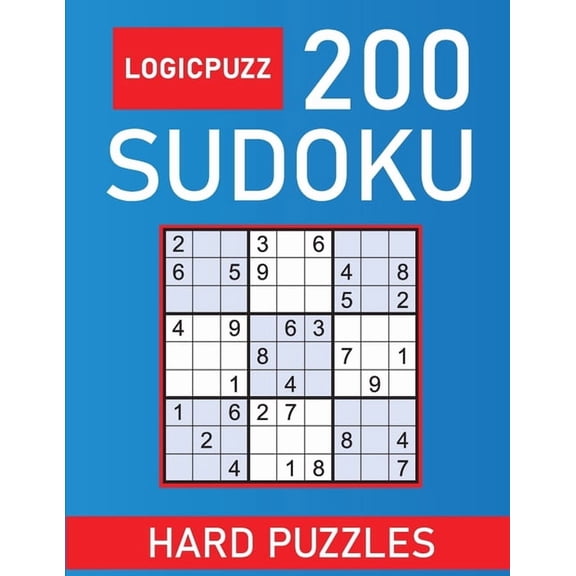 Logicpuzz 200 Sudoku Puzzles Hard: Sudoku Puzzle Book for Adults Solutions - Keep Your Brain Young (Paperback)