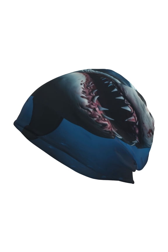 3D Realistic Shark Print Unisex Knit Beanie for Men Women Winter Hat,Beanies Skull Caps