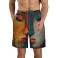 thumbnail image 1 of Logiee Abstract Colorful Duality Print Mens Swim Trunks Quick Dry Board Shorts,Breathable Hawaii Beach Shorts Swimwear Bathing Suits-Small, 1 of 6
