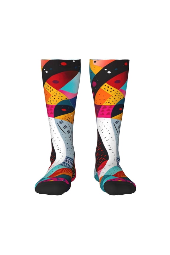 Abstract Jazz Instrumental Print Gift Stocking Stuffers,Adult Stockings,Novelty Socks,Funny Socks Birthday Running Walking Sleeping