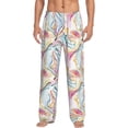 thumbnail image 1 of Logiee Abstract Marble Texture Print Pajama Pants for Men,Men’s Pajama Bottoms,Mens PJ Pants with Pockets & Button Fly-3X-Large, 1 of 6