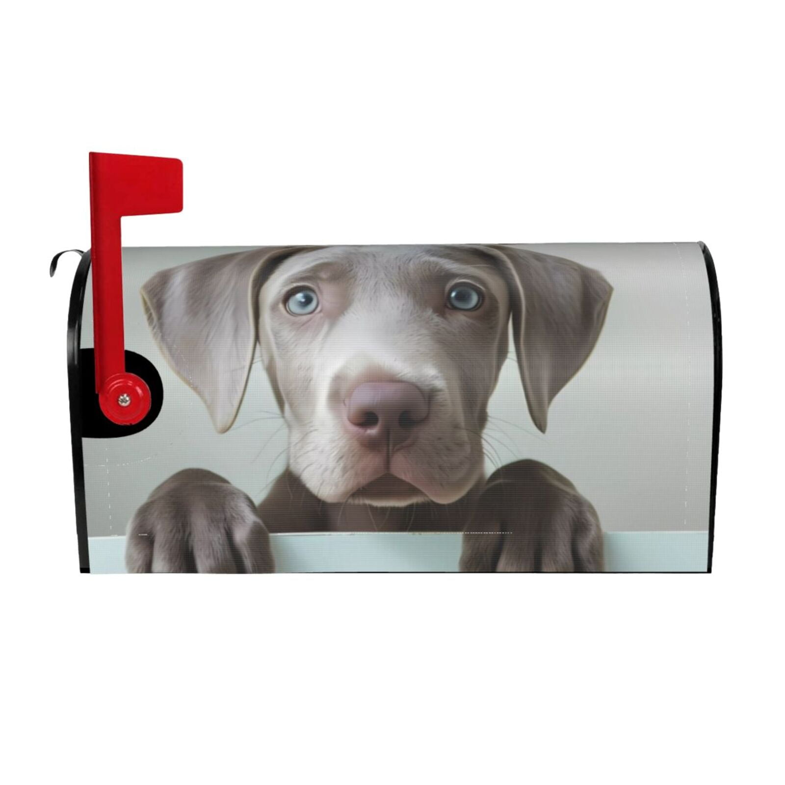 Logiee Adorable Puppy Portrait Print Post Letter Box Wrap Decor, Mailbox Cover Suitable for Standard Mailbox and Large Size Mailbox,Outdoor Yard Decoration-21x18 in