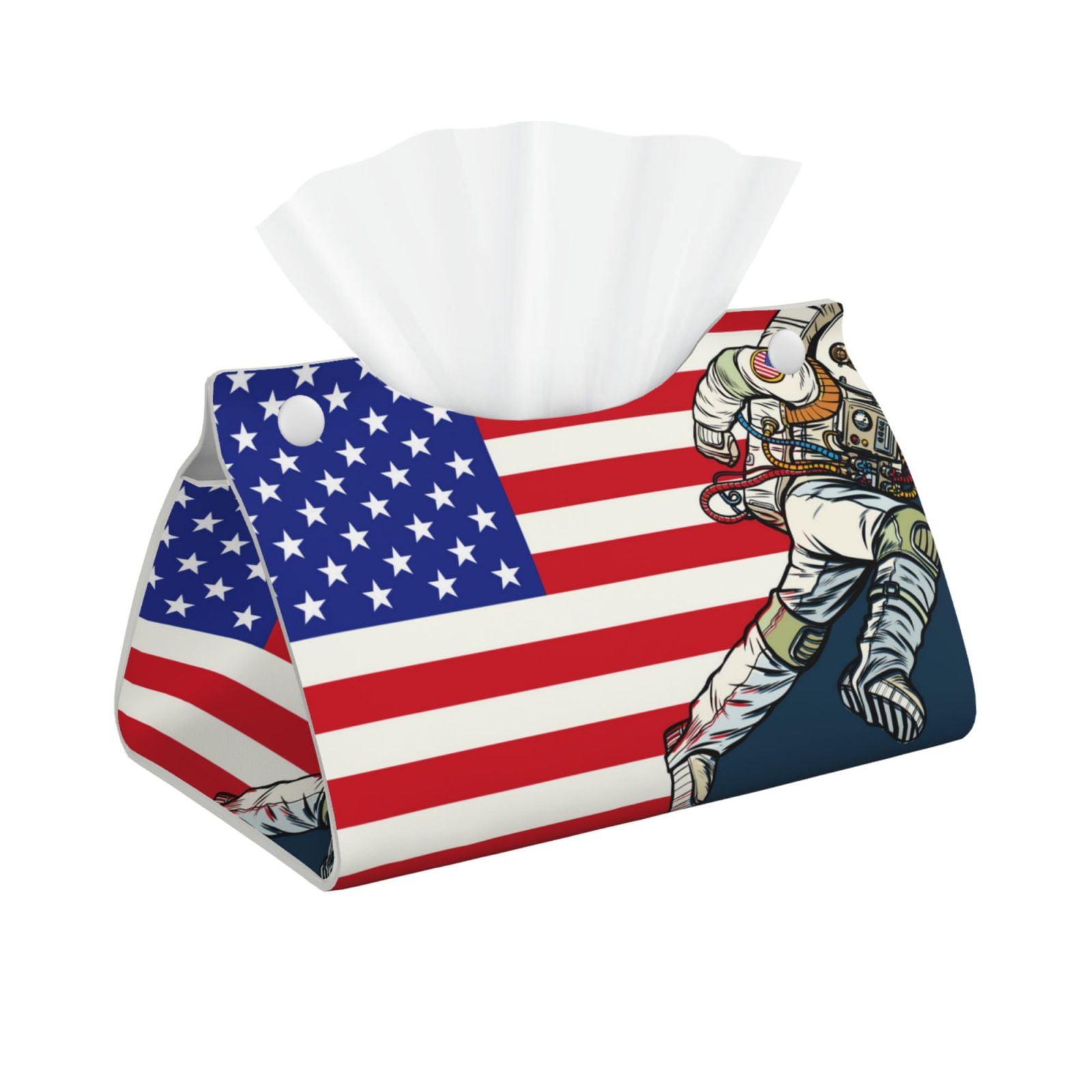 Logiee American Astronaut Runs Forward Print Tissue Box Cover,Stylish ...