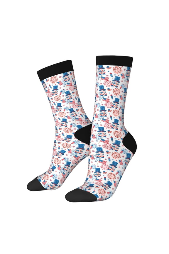 American Gnomes Print Adult Socks for Men & Women,Calf Socks, Ankle Socks,Boots Socks,Breathable Casual Sock,Unisex Crew Socks