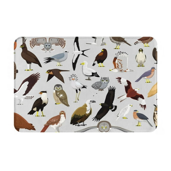 Logiee Animal Bird Print Welcome Mats for Entryway,Door Mat for Front Door,Entry Mat,Doormat for Garden, Garage, Patio, Home, Porch Decor