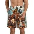 thumbnail image 1 of Logiee Animal Filled Noahs Ark Print Mens Swim Trunks Quick Dry Board Shorts,Breathable Hawaii Beach Shorts Swimwear Bathing Suits-Large, 1 of 6