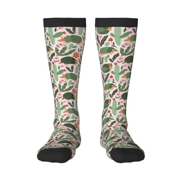 Logiee Armadillo Print Gift Stocking Stuffers,Adult Stockings,Novelty Socks,Funny Socks Birthday Running Walking Sleeping