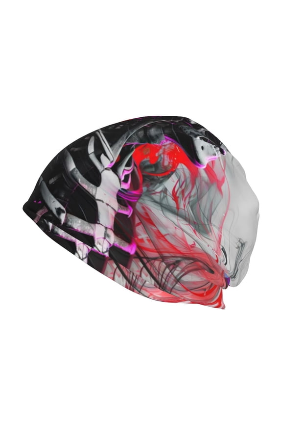 Artistic Skull Print Unisex Knit Beanie for Men Women Winter Hat,Beanies Skull Caps