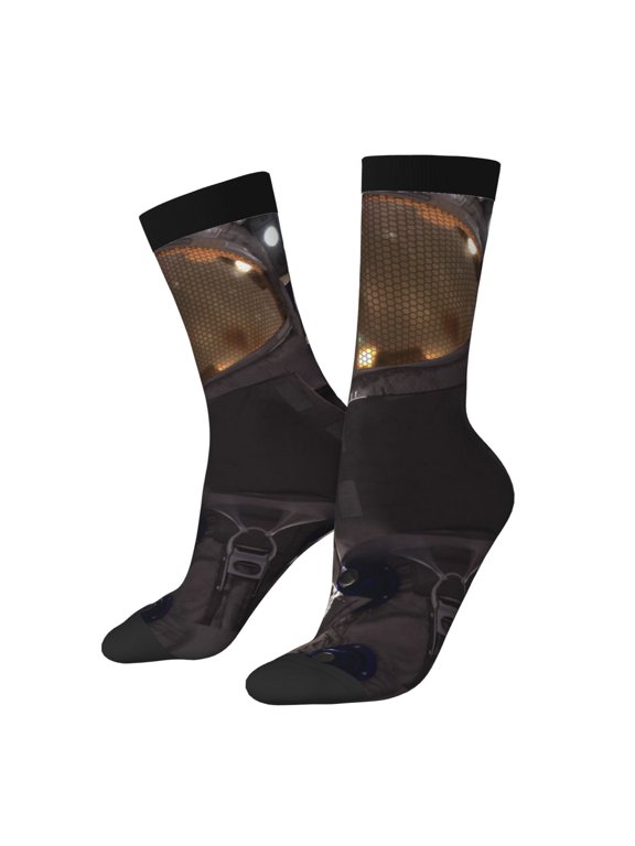 Astronaut Print Adult Socks for Men & Women,Calf Socks, Ankle Socks,Boots Socks,Breathable Casual Sock,Unisex Crew Socks