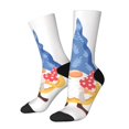 thumbnail image 1 of Logiee Autumn Funny Gnomes Print Adult Socks for Men & Women,Calf Socks, Ankle Socks,Boots Socks,Breathable Casual Sock,Unisex Crew Socks, 1 of 6