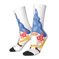 thumbnail image 1 of Logiee Autumn Funny Gnomes Print Adult Socks for Men & Women,Calf Socks, Ankle Socks,Boots Socks,Breathable Casual Sock,Unisex Crew Socks, 1 of 6