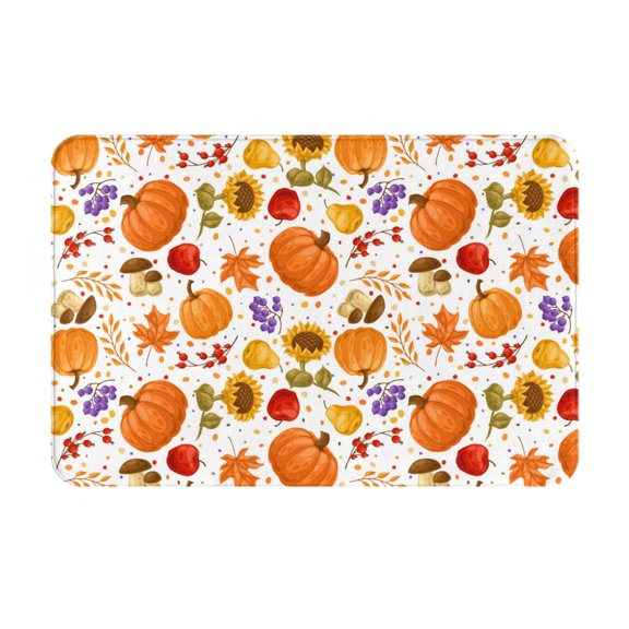 Logiee Autumn Plants Print Welcome Mats for Entryway,Door Mat for Front Door,Entry Mat,Doormat for Garden, Garage, Patio, Home, Porch Decor
