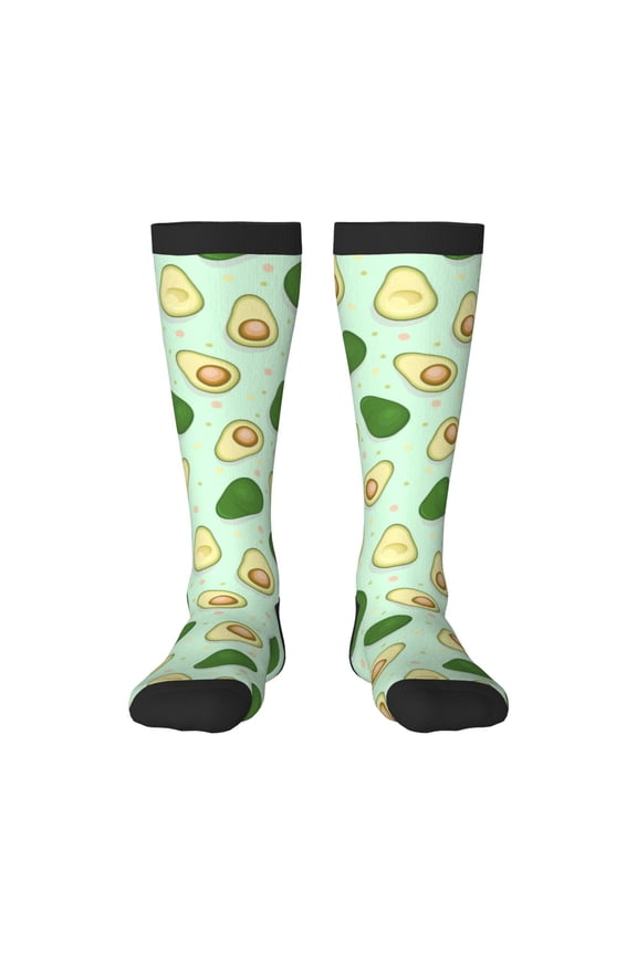 Avocado Print Gift Stocking Stuffers,Adult Stockings,Novelty Socks,Funny Socks Birthday Running Walking Sleeping