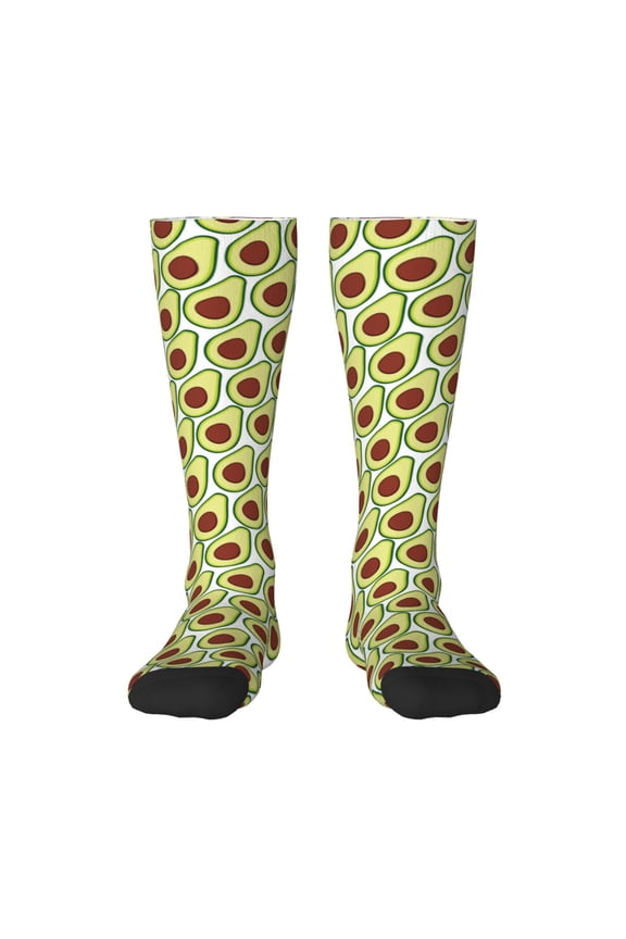 Avocado Print Gift Stocking Stuffers,Adult Stockings,Novelty Socks,Funny Socks Birthday Running Walking Sleeping