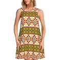 thumbnail image 1 of Logiee Aztec Print Summer Dresses for Women,Beach Sleeveless Flowy Pocket Tshirt Tank Sundresses,Women's Sleeveless Dress, 1 of 7