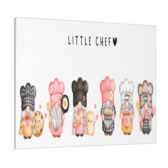 Logiee Baker Gnome Print Canvas Wall Art ,Art Poster,Canvas Decorative Picture,Decor Wall Pictures for Living Room Bedroom Bathroom,Ready to Hang