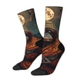 thumbnail image 1 of Logiee Banana Leaf Meditating Gorilla Print Adult Socks for Men & Women,Calf Socks, Ankle Socks,Boots Socks,Breathable Casual Sock,Unisex Crew Socks, 1 of 6
