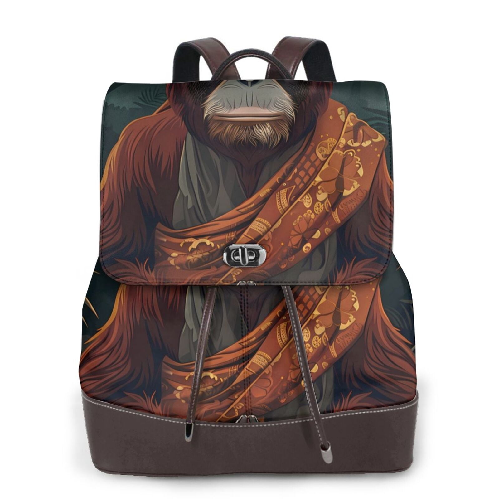 Backpack With Banana Leaves Print Herschel backpack - banana leaf pattern I think it main image 3