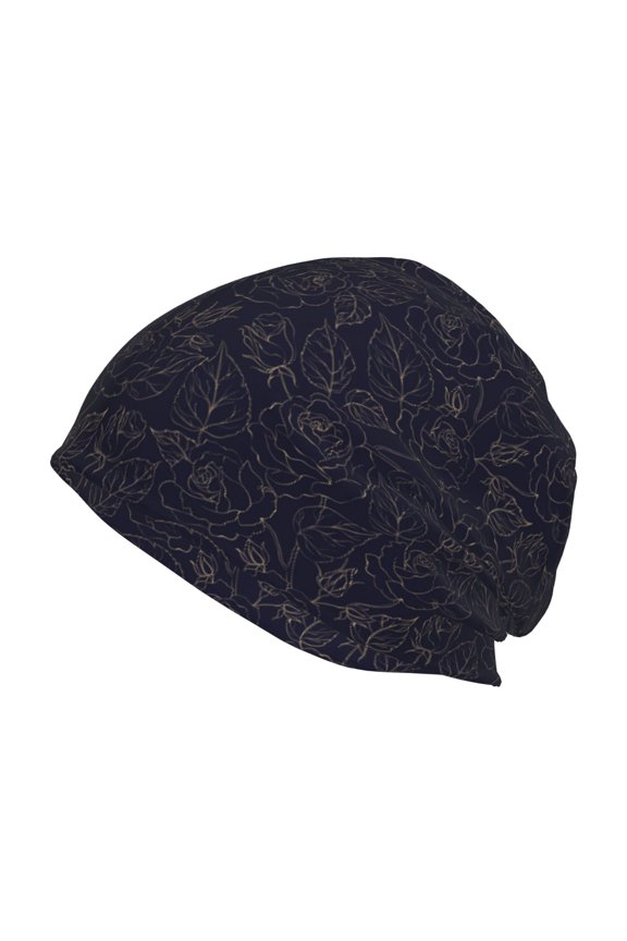 Beautiful Roses Print Unisex Knit Beanie for Men Women Winter Hat,Beanies Skull Caps