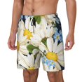 thumbnail image 1 of Logiee Bees Collecting Nectar Print Men's Swim Trunk,Quick Dry Board Shorts ,Men's Swim Trunks with Compression Liner, Bathing Suits with Pockets-3X-Large, 1 of 6