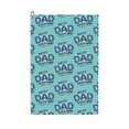 thumbnail image 1 of Logiee Best Dad Ever Print Golf Towels,16" x 24" Portable Golf Towel for Golf Bag with Carabiner Clip to Quickly Remove Sand,Mud and Sweat, 1 of 8