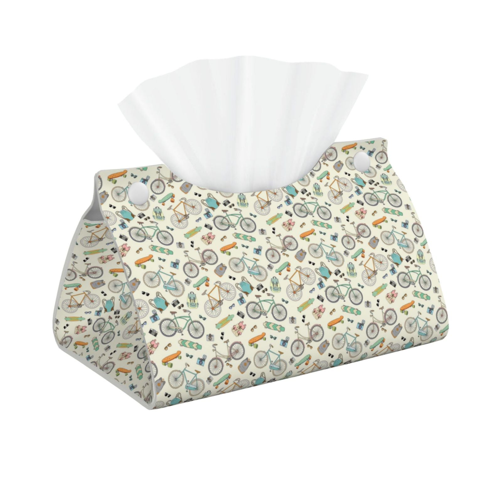 Logiee Bicycles And Boards Print Tissue Box Cover,Stylish Tissue Box ...