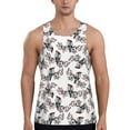 thumbnail image 1 of Logiee Bird Print Men's Workout Tank Top,Quick Dry Workout Tank Top,Gym Muscle Tee,Fitness Bodybuilding Sleeveless T Shirt-Medium, 1 of 7