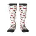 thumbnail image 1 of Logiee Birthday Cake Print Gift Stocking Stuffers,Adult Stockings,Novelty Socks,Funny Socks Birthday Running Walking Sleeping, 1 of 6